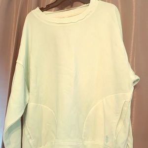 NWT Free People mint sweatshirt with pockets
